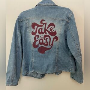 Hand painted Jean Jacket